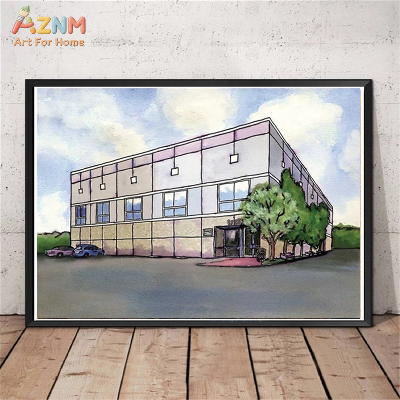 Commercial Wall Printing - AZNM Quadro su tela con paesaggio