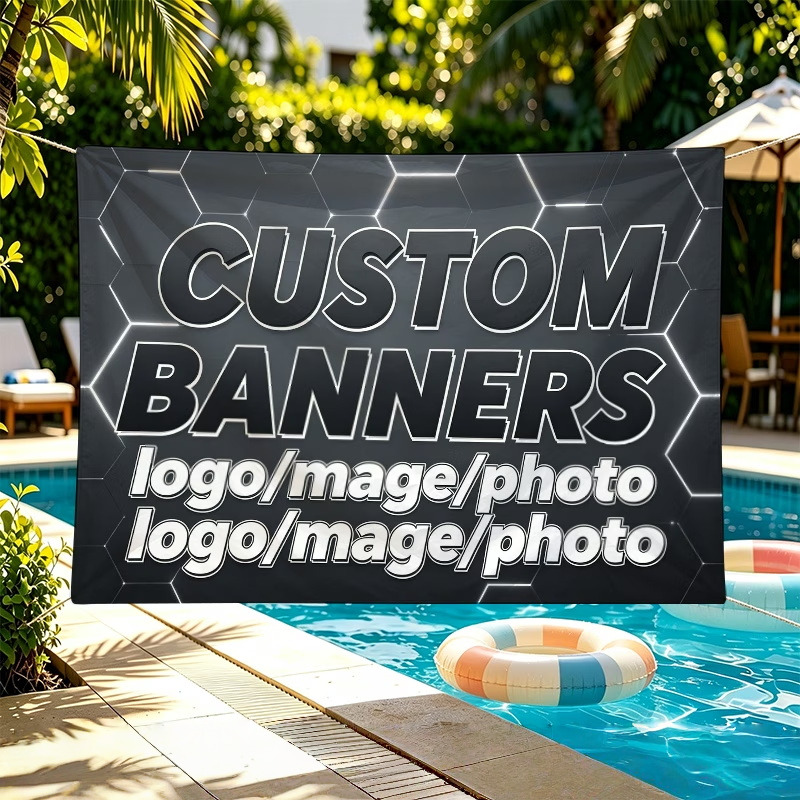 Commercial Printing In Photoshop - Bandiere personalizzate adatte per attività festive,